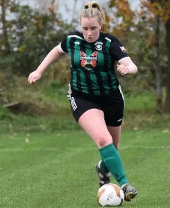 golcar united ladies profile picture robyn peel dribbling