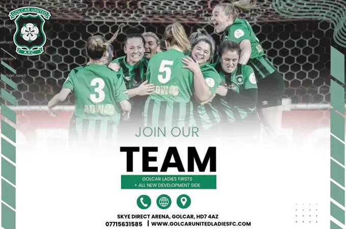 golcar ladies celebrating another goal