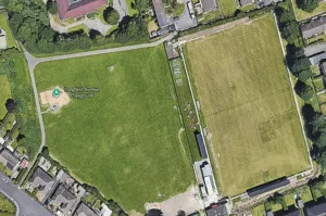 golcar united community playing fields aerial view